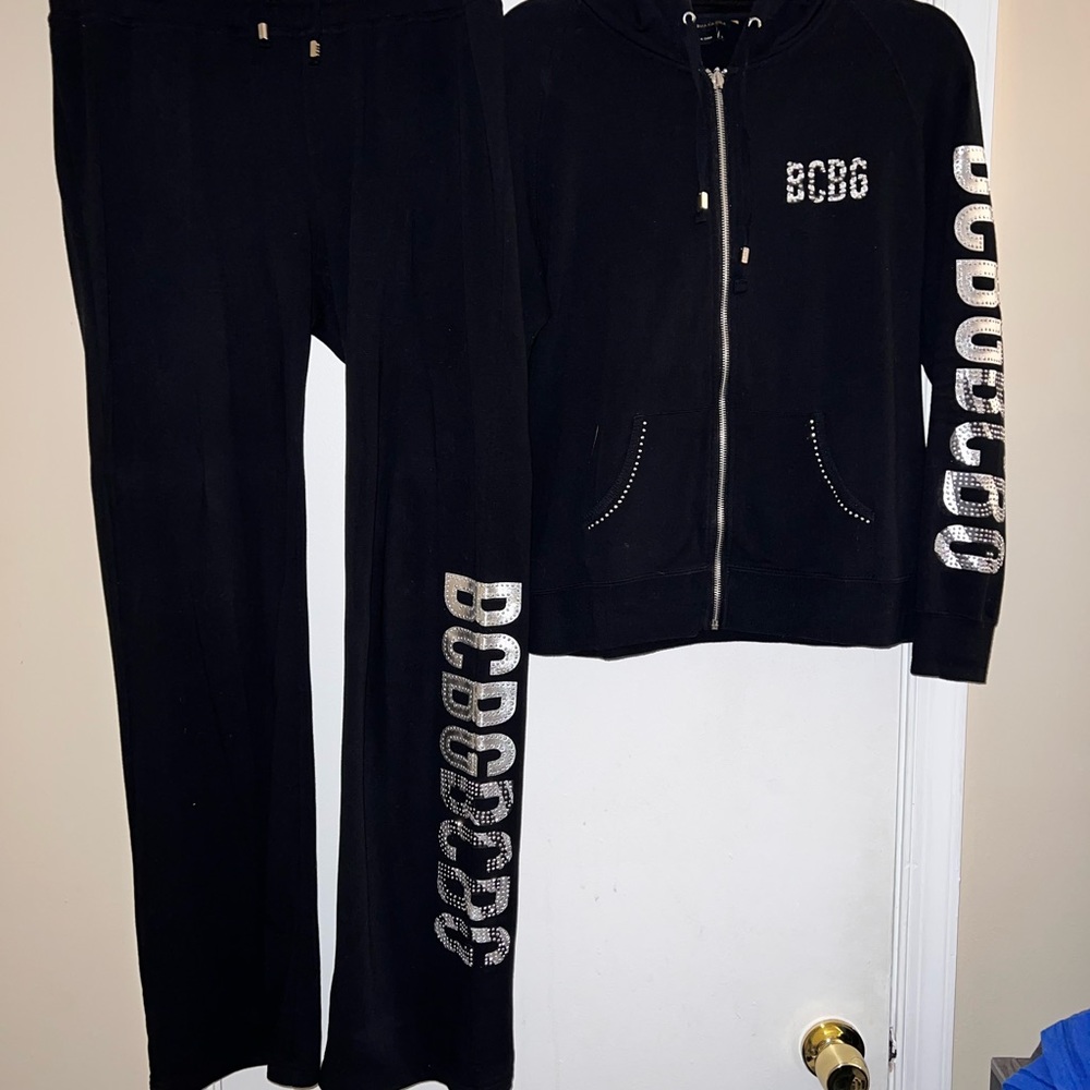 *Very Rare* BCBG Zebra Bling Large Tracksuit